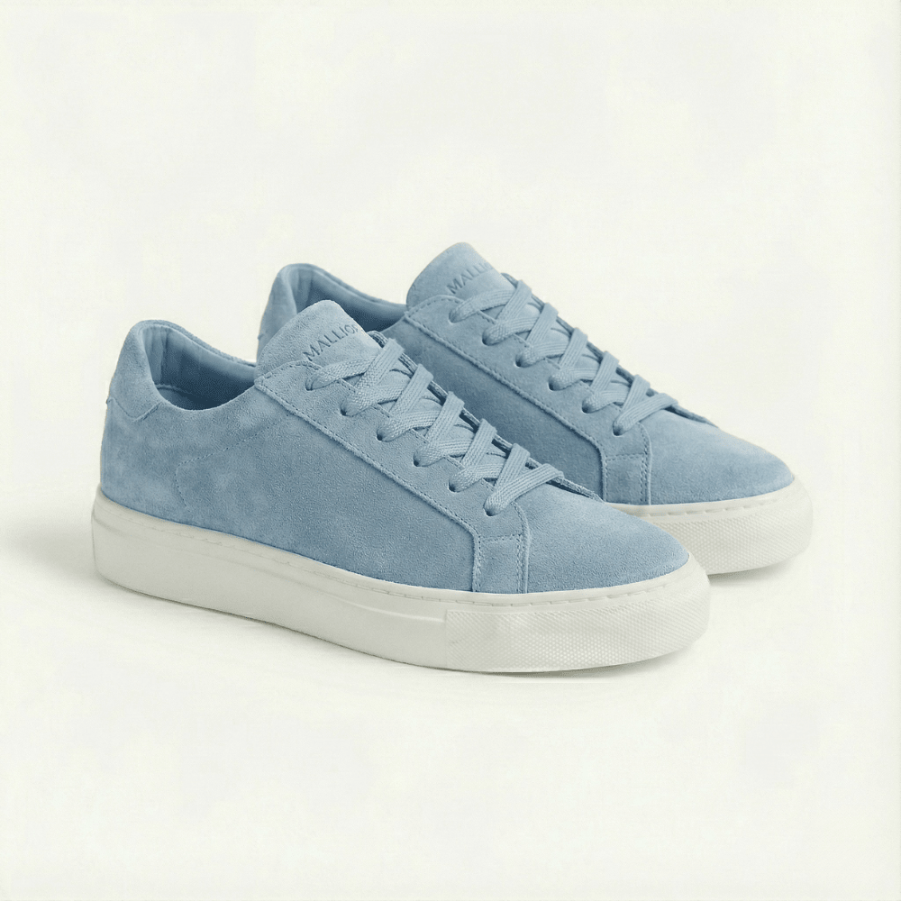 Sneaker Malliora in camoscio - Azzurro - MallioraMAL193456AZ0140