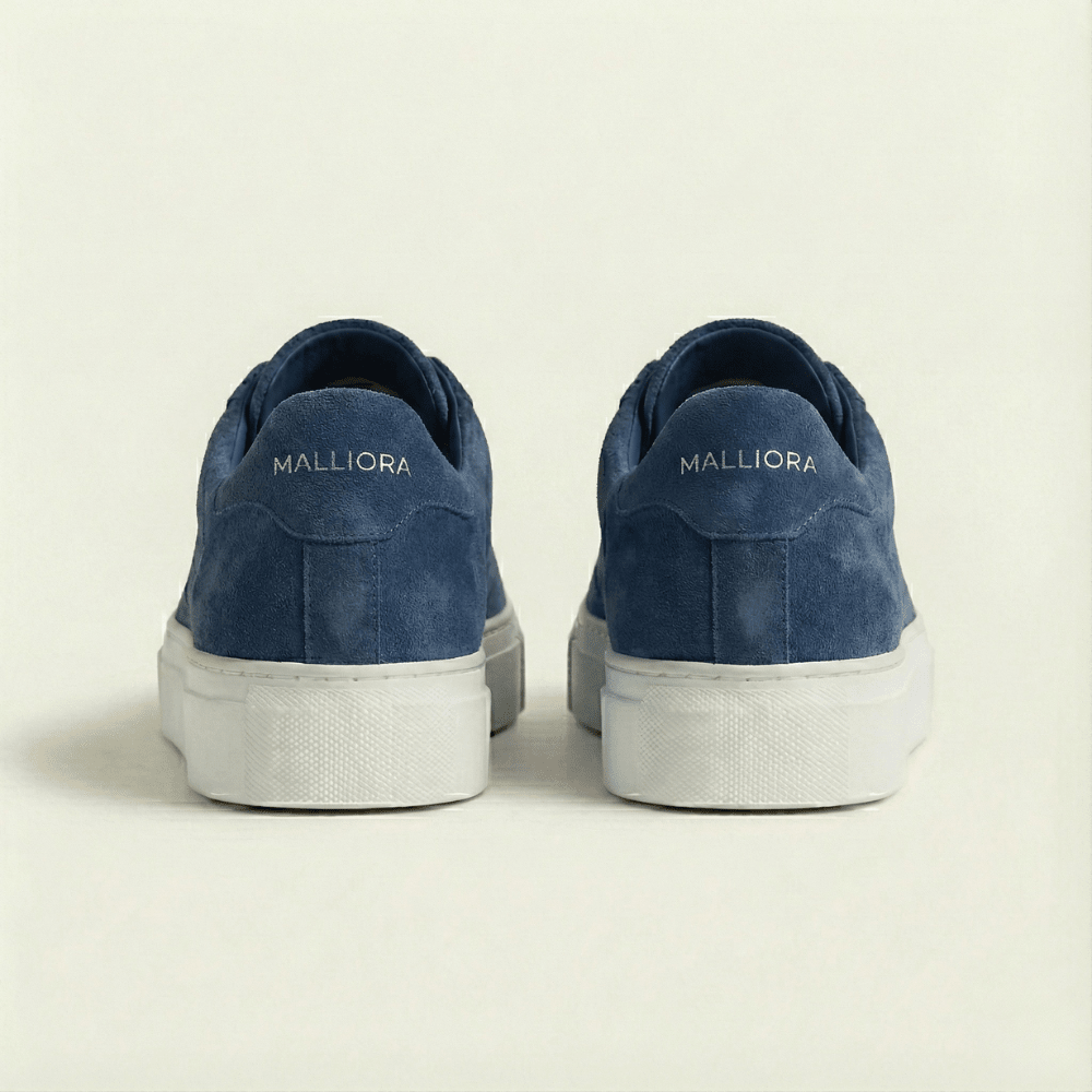 Sneaker Malliora in camoscio - Blu scuro - MallioraMAL193456BS0140