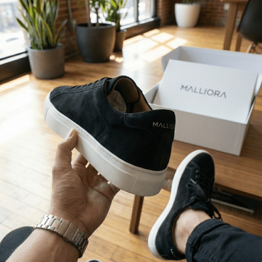 Sneaker Malliora in camoscio - Nero - MallioraMAL193456NR0140